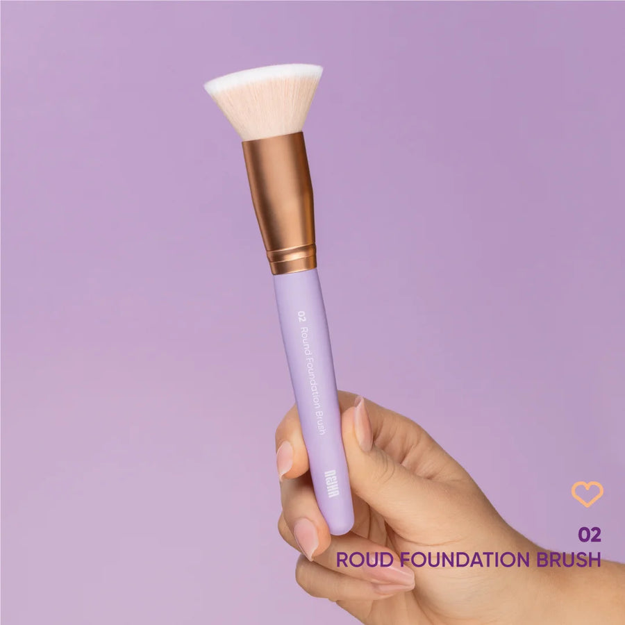 02 Round Foundation Brush – Pennello Fondotinta Tondo
